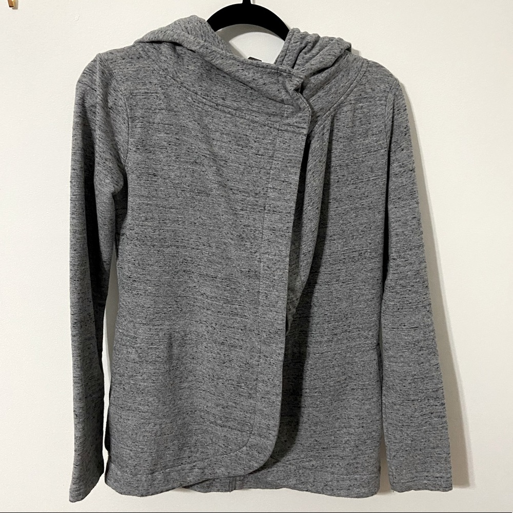 Firefly Hooded Wrap Sweater with Two Button Closure (Size XS)